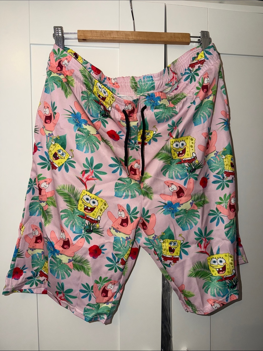 SpongeBob & Patrick Pink Tropical Swim Shorts